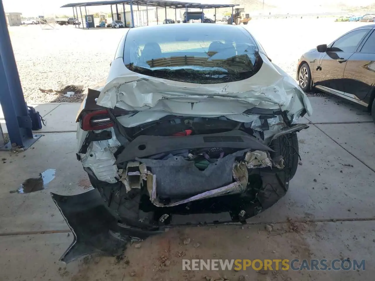 6 Photograph of a damaged car 5YJ3E1EB5NF129360 TESLA MODEL 3 2022