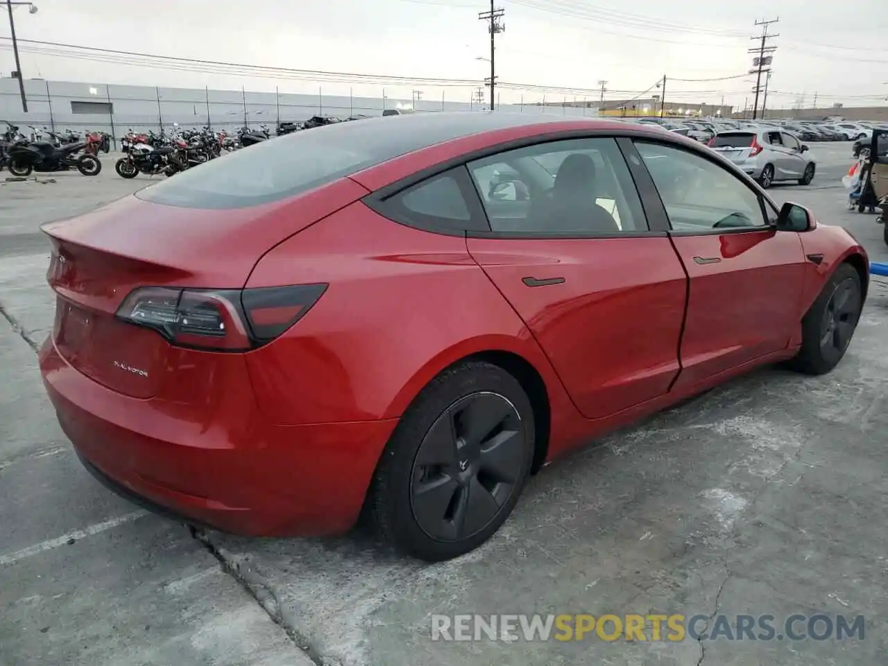 3 Photograph of a damaged car 5YJ3E1EB5NF133862 TESLA MODEL 3 2022