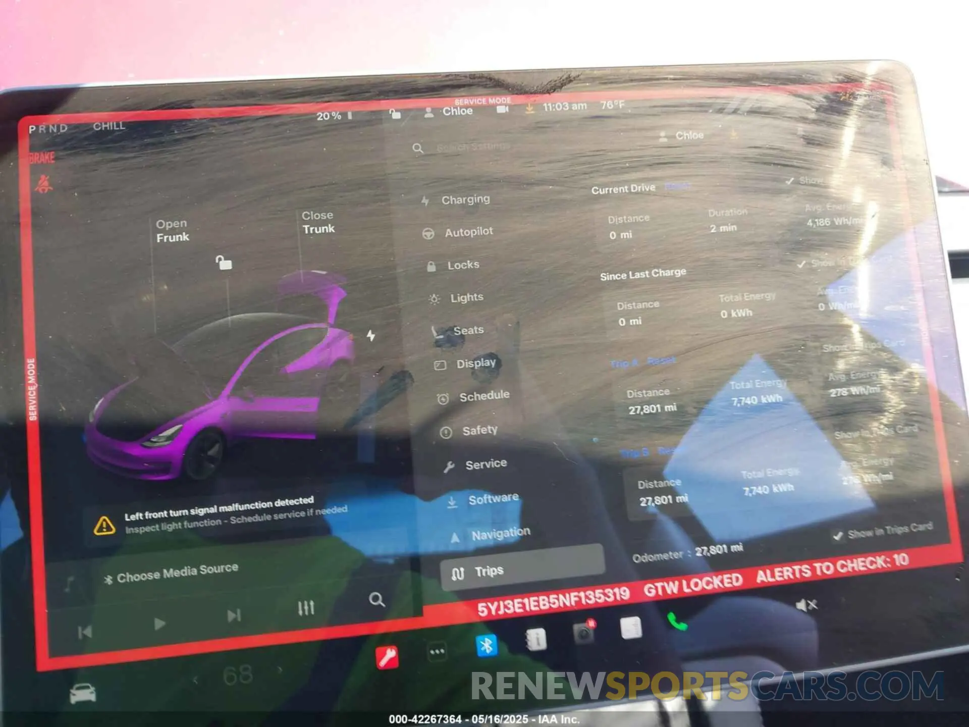 7 Photograph of a damaged car 5YJ3E1EB5NF135319 TESLA MODEL 3 2022