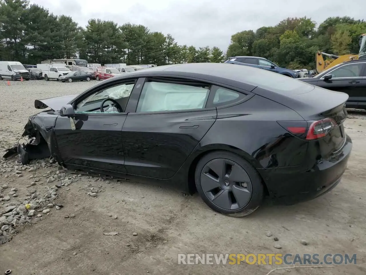 2 Photograph of a damaged car 5YJ3E1EB5NF167820 TESLA MODEL 3 2022