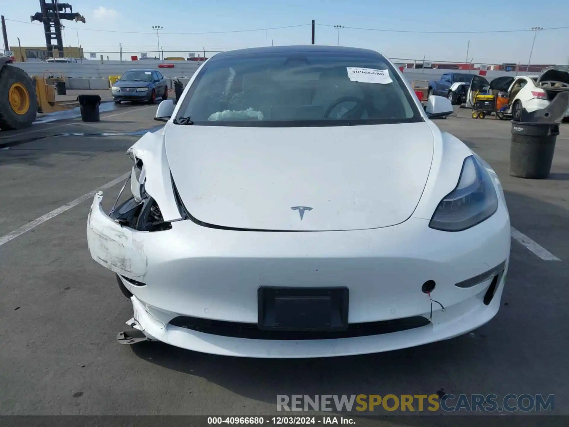 12 Photograph of a damaged car 5YJ3E1EB5NF171625 TESLA MODEL 3 2022