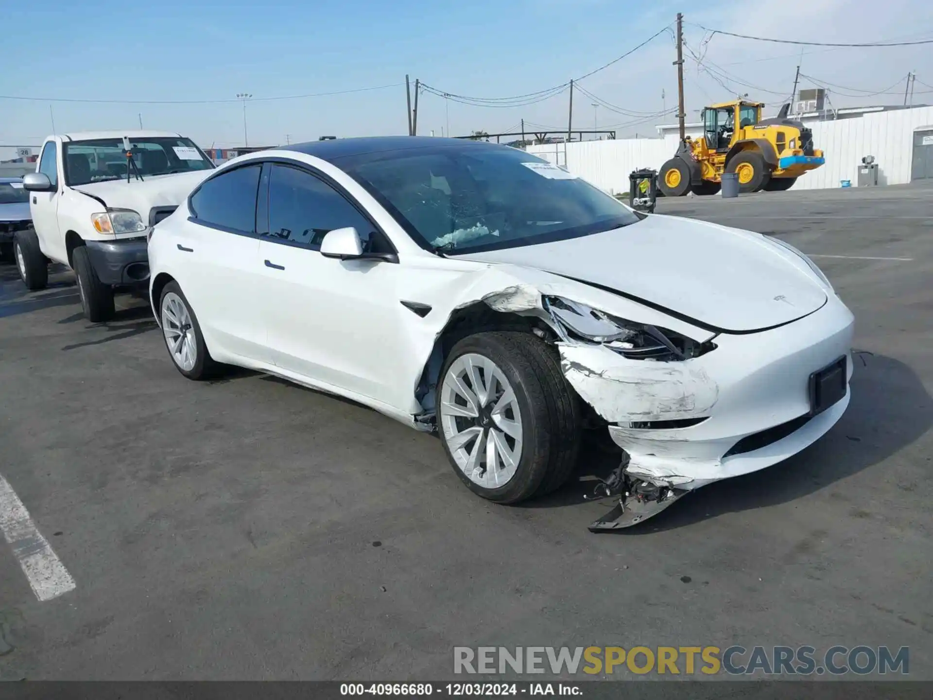 6 Photograph of a damaged car 5YJ3E1EB5NF171625 TESLA MODEL 3 2022