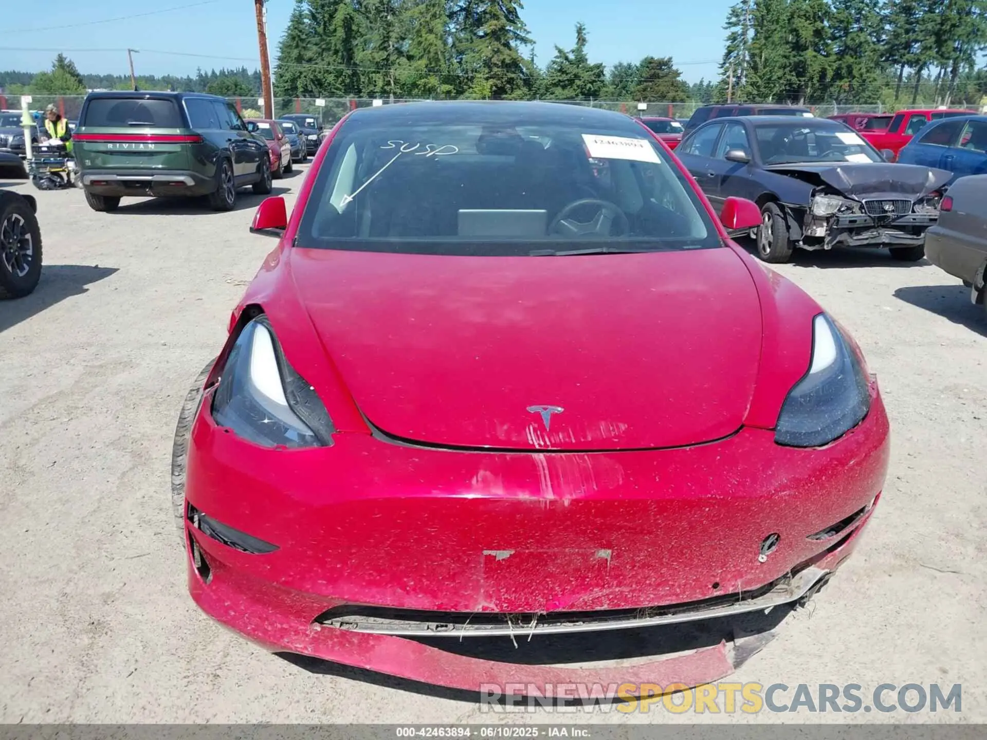 12 Photograph of a damaged car 5YJ3E1EB5NF174606 TESLA MODEL 3 2022