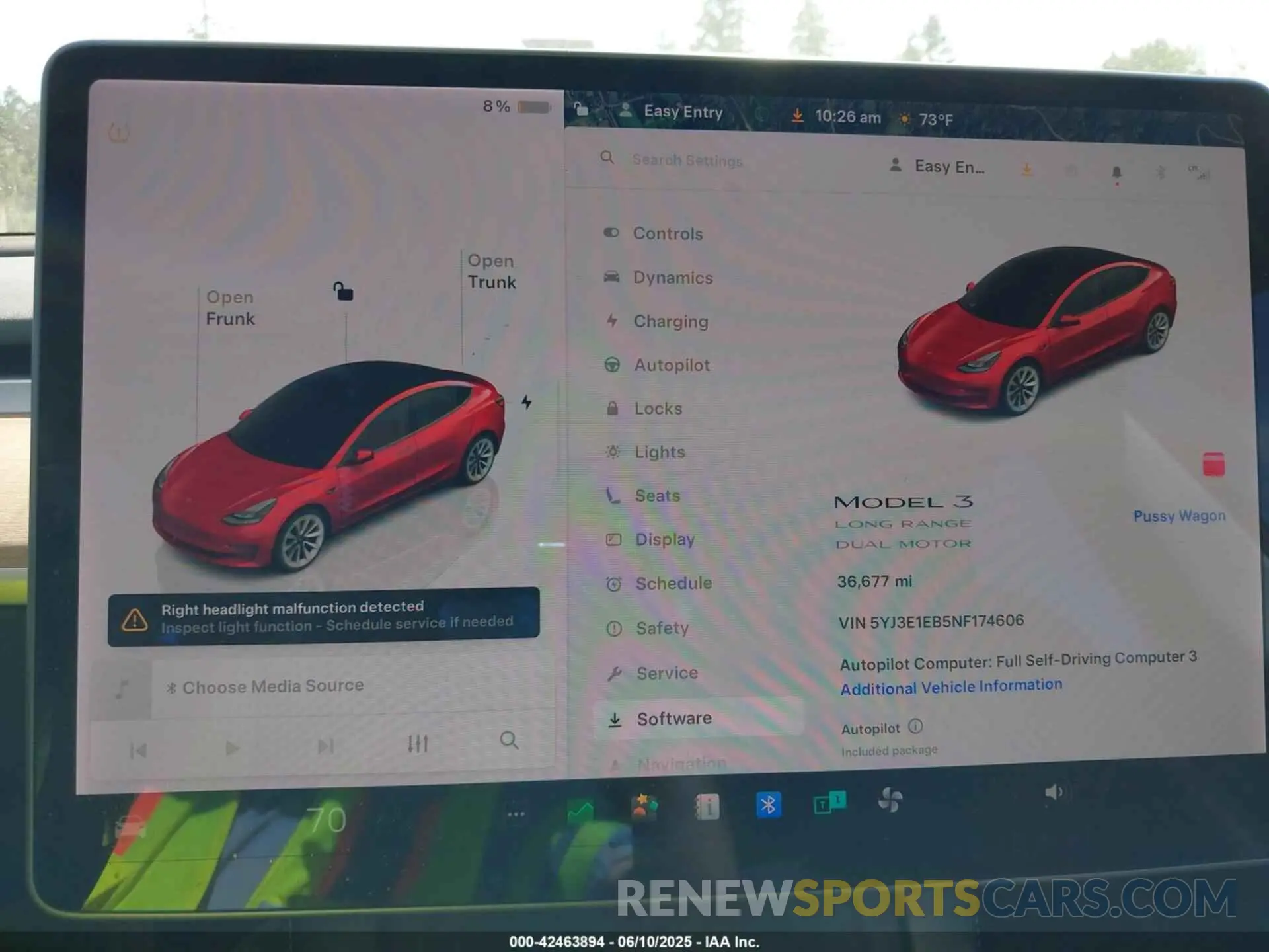 18 Photograph of a damaged car 5YJ3E1EB5NF174606 TESLA MODEL 3 2022
