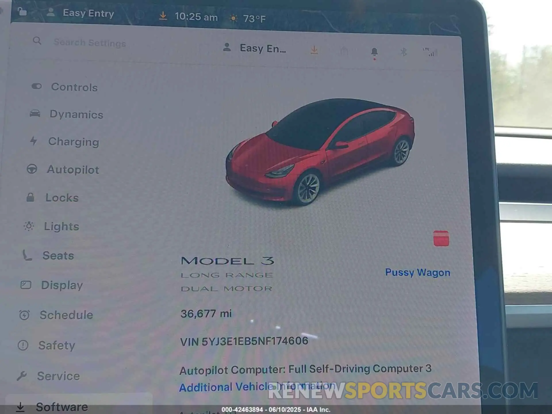 7 Photograph of a damaged car 5YJ3E1EB5NF174606 TESLA MODEL 3 2022