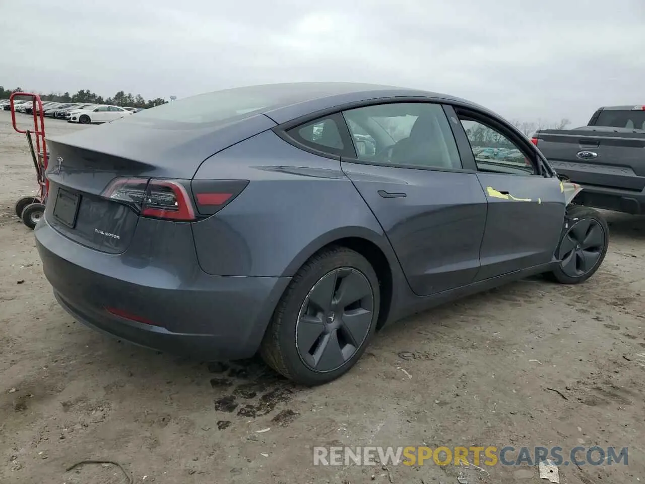 3 Photograph of a damaged car 5YJ3E1EB5NF179157 TESLA MODEL 3 2022