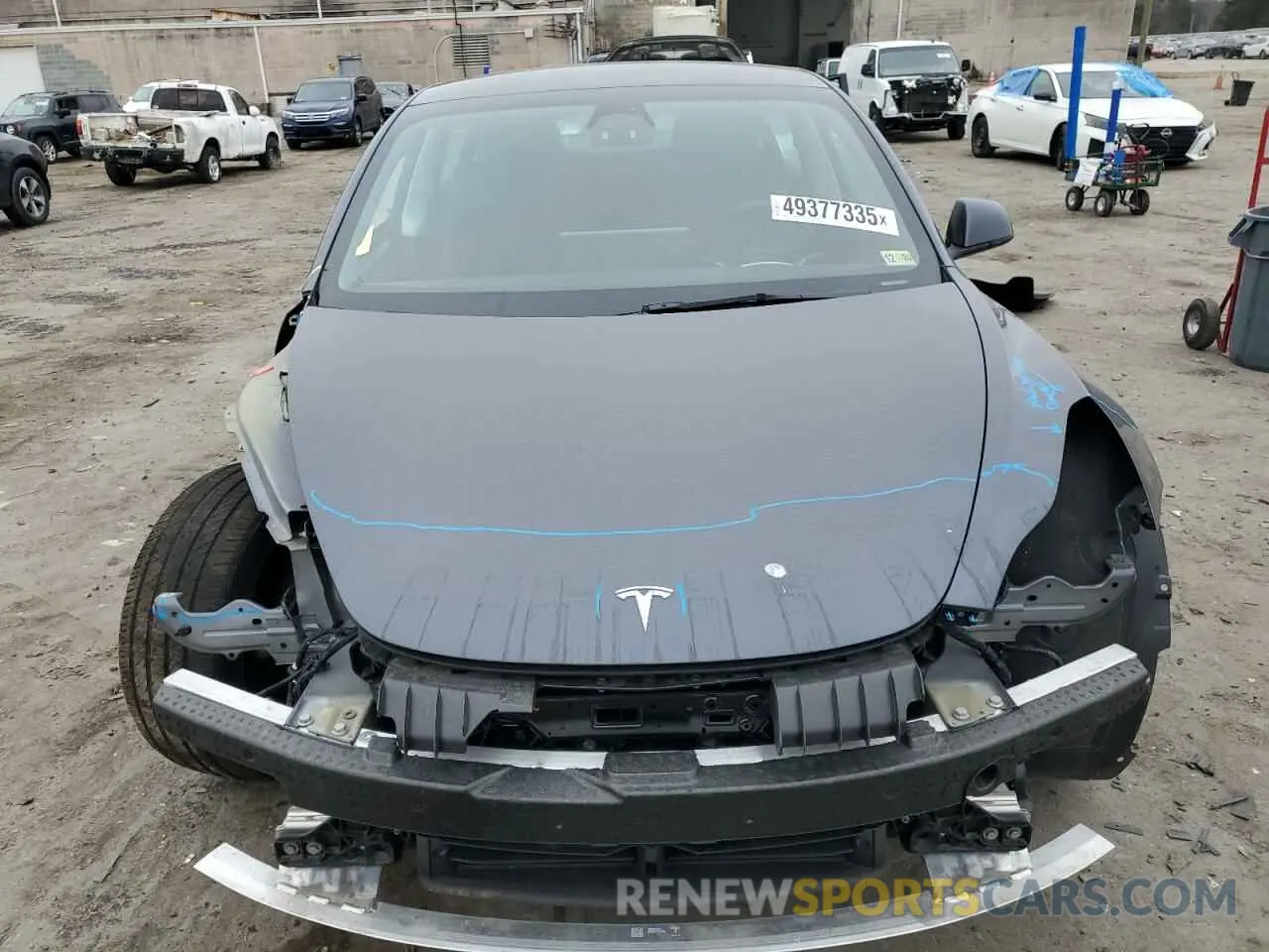 5 Photograph of a damaged car 5YJ3E1EB5NF179157 TESLA MODEL 3 2022