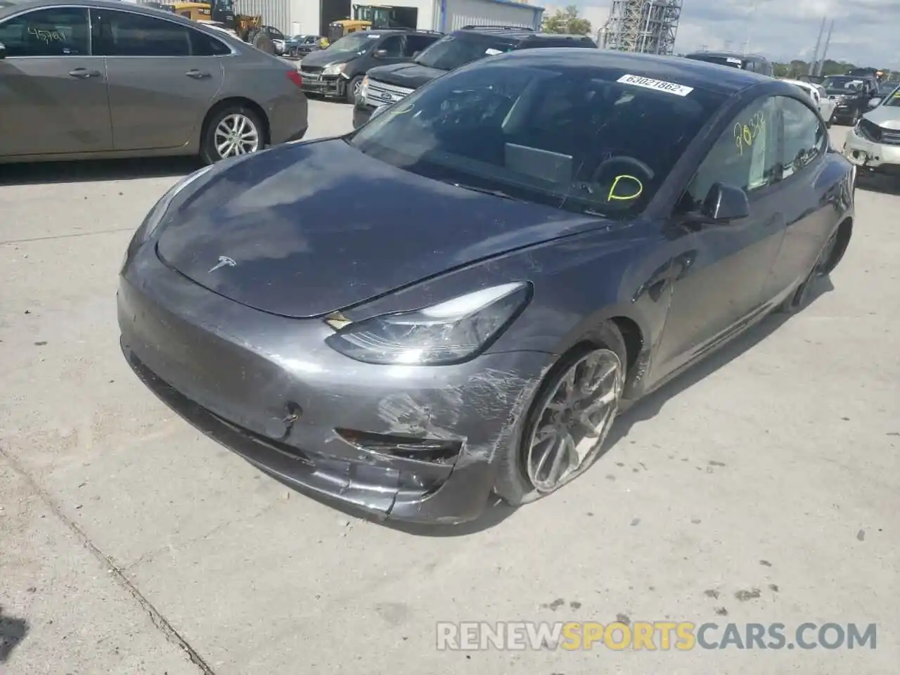 9 Photograph of a damaged car 5YJ3E1EB5NF192796 TESLA MODEL 3 2022