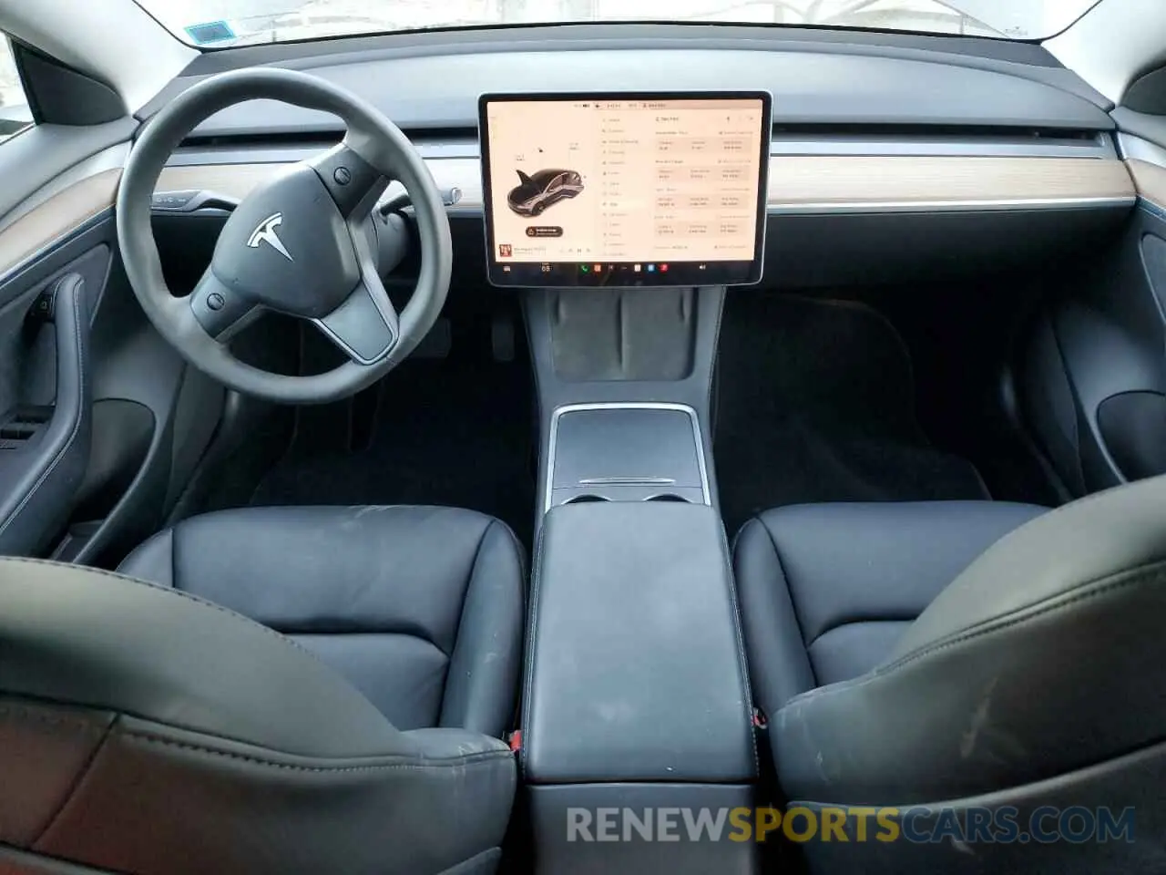 8 Photograph of a damaged car 5YJ3E1EB5NF195116 TESLA MODEL 3 2022