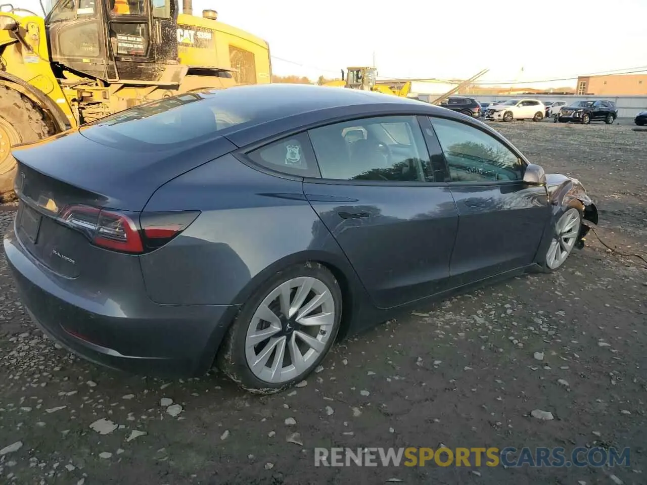 3 Photograph of a damaged car 5YJ3E1EB5NF204025 TESLA MODEL 3 2022