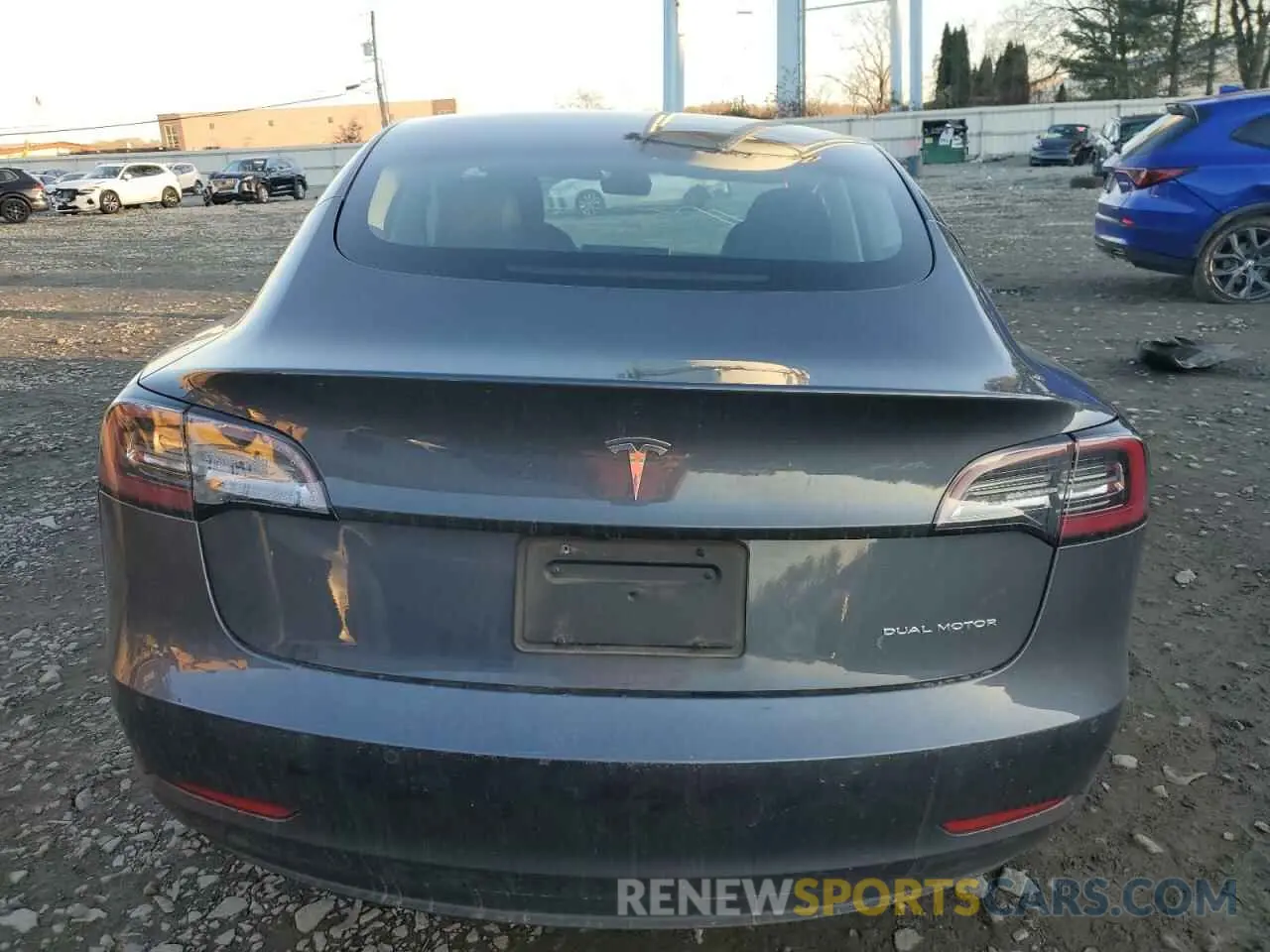 6 Photograph of a damaged car 5YJ3E1EB5NF204025 TESLA MODEL 3 2022