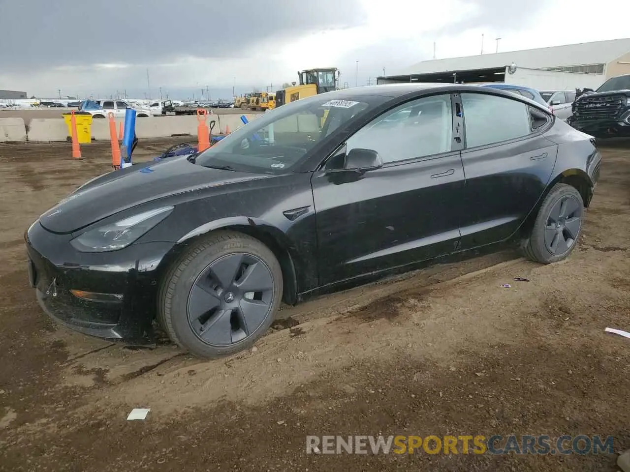 1 Photograph of a damaged car 5YJ3E1EB5NF206051 TESLA MODEL 3 2022