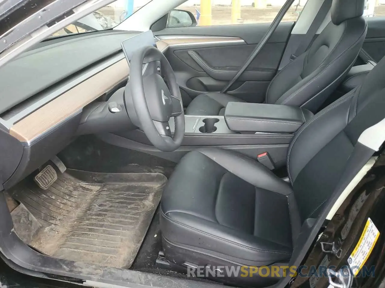 7 Photograph of a damaged car 5YJ3E1EB5NF206051 TESLA MODEL 3 2022