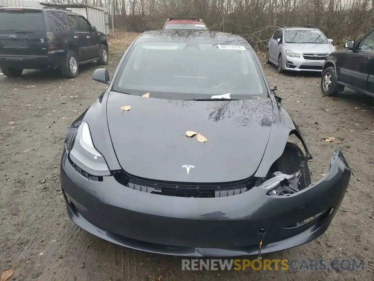 5 Photograph of a damaged car 5YJ3E1EB5NF209175 TESLA MODEL 3 2022