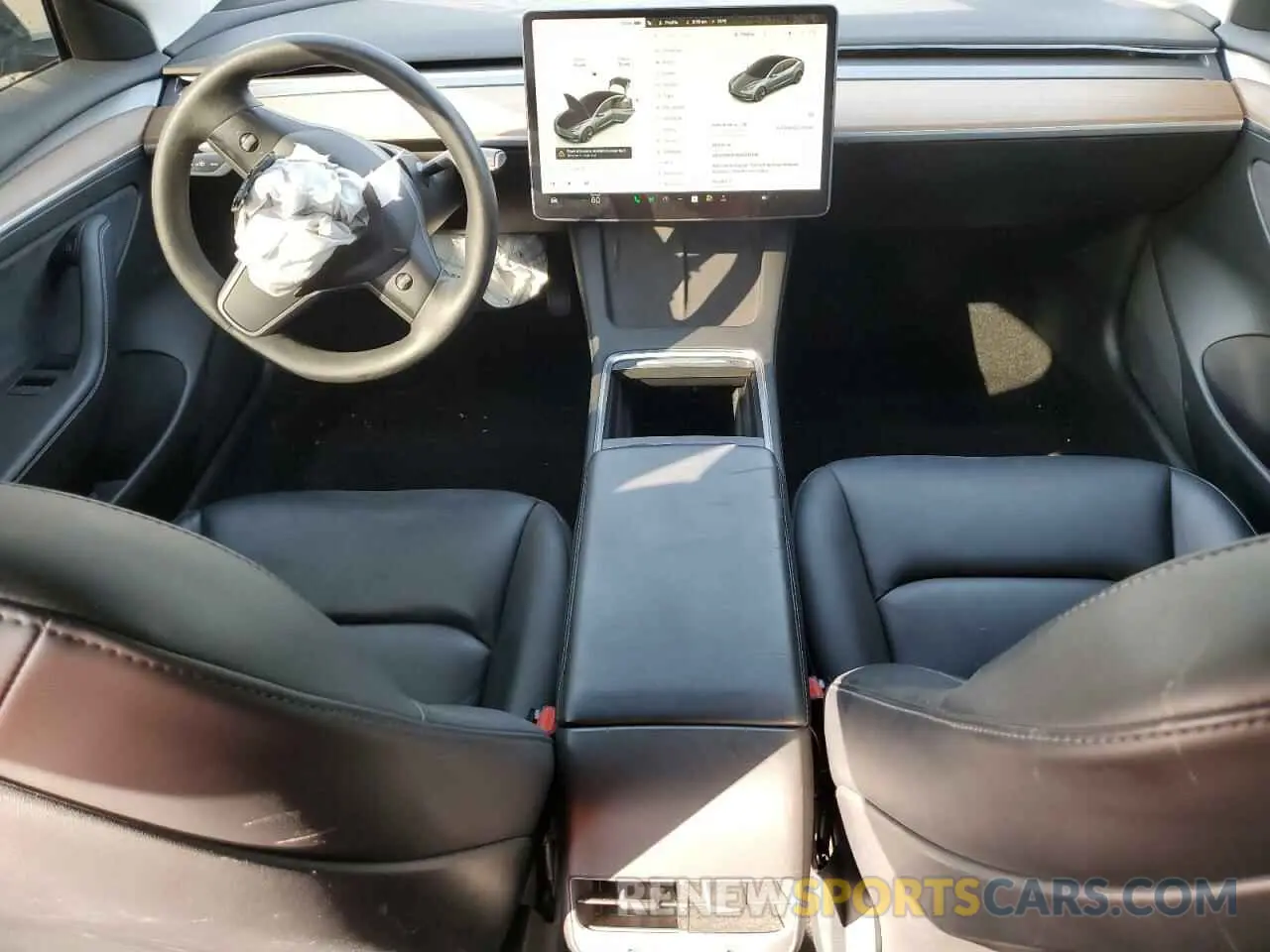 8 Photograph of a damaged car 5YJ3E1EB5NF221746 TESLA MODEL 3 2022
