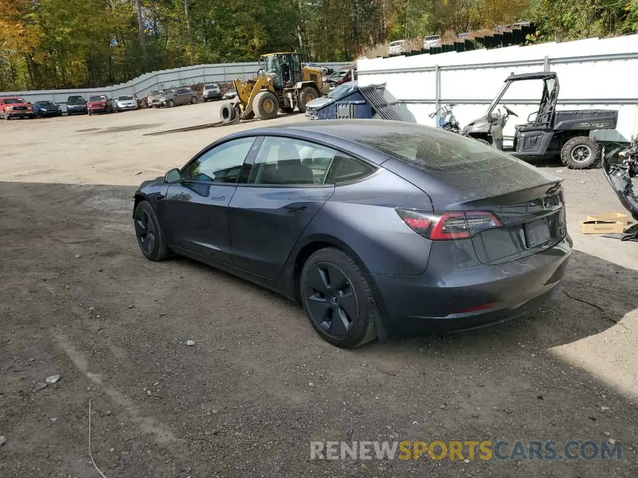 2 Photograph of a damaged car 5YJ3E1EB5NF266606 TESLA MODEL 3 2022