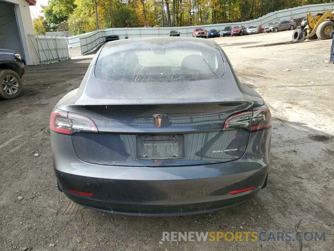 6 Photograph of a damaged car 5YJ3E1EB5NF266606 TESLA MODEL 3 2022