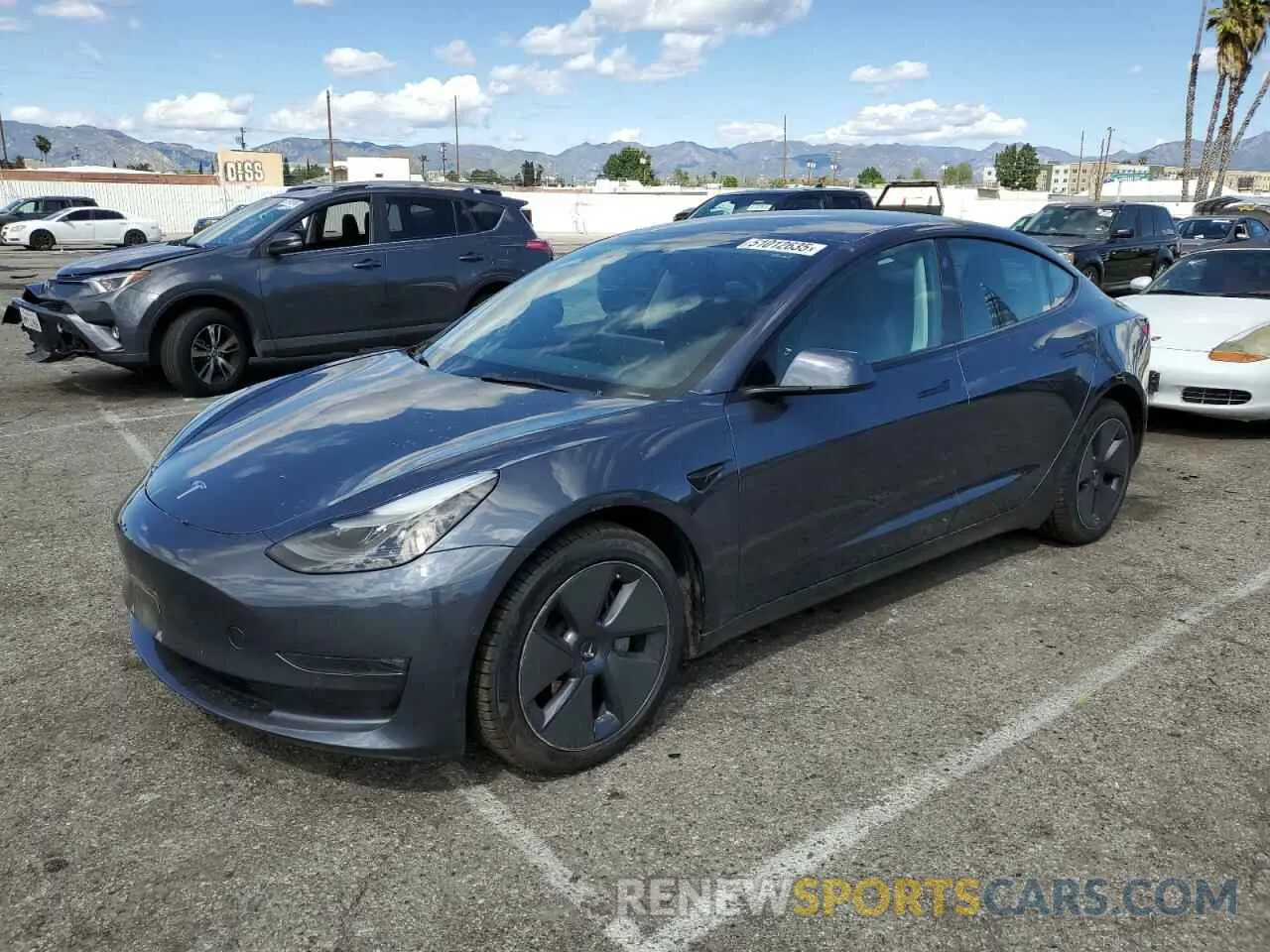 1 Photograph of a damaged car 5YJ3E1EB5NF271921 TESLA MODEL 3 2022