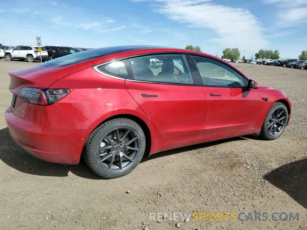 3 Photograph of a damaged car 5YJ3E1EB5NF273586 TESLA MODEL 3 2022
