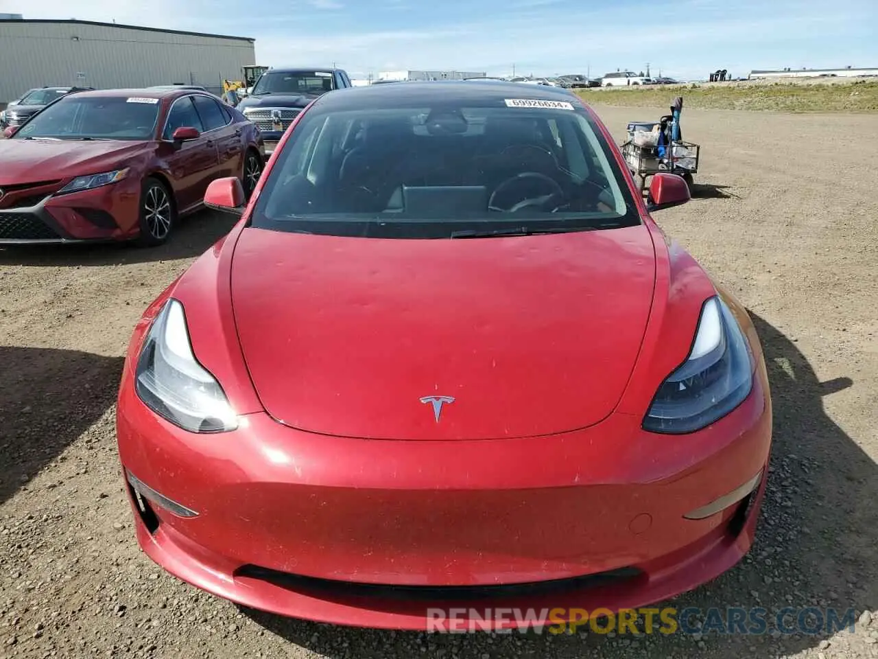 5 Photograph of a damaged car 5YJ3E1EB5NF273586 TESLA MODEL 3 2022