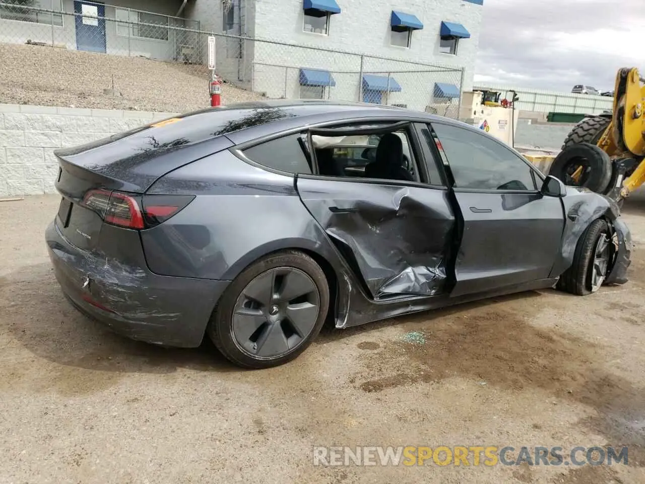 3 Photograph of a damaged car 5YJ3E1EB5NF277024 TESLA MODEL 3 2022