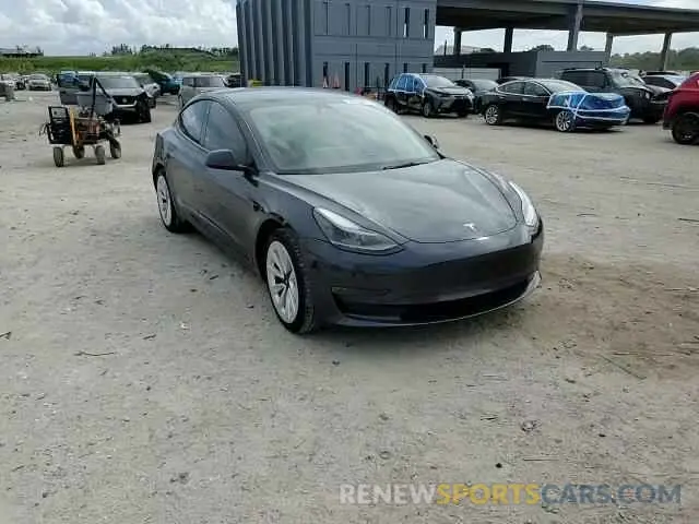 11 Photograph of a damaged car 5YJ3E1EB5NF278481 TESLA MODEL 3 2022