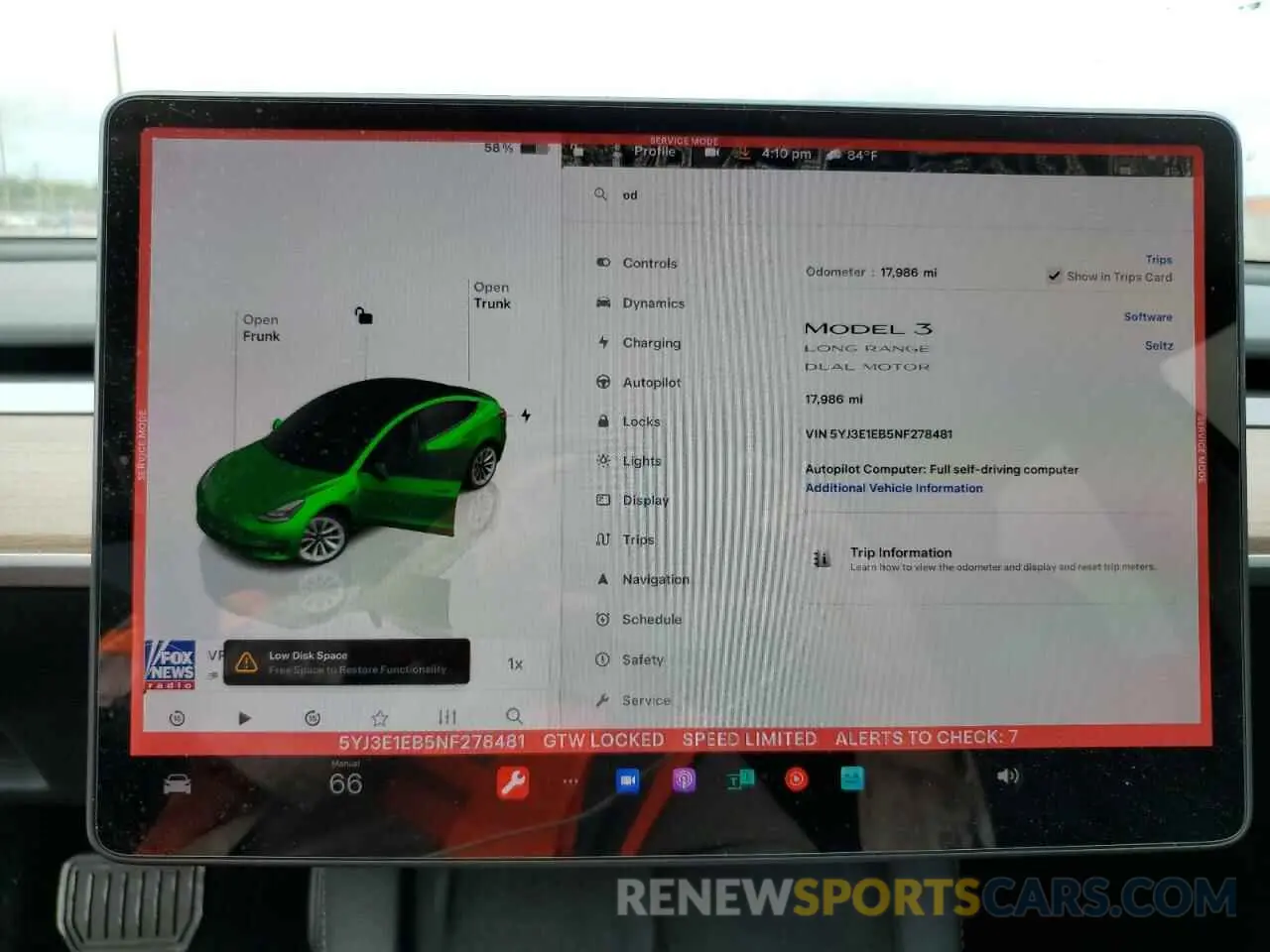 9 Photograph of a damaged car 5YJ3E1EB5NF278481 TESLA MODEL 3 2022