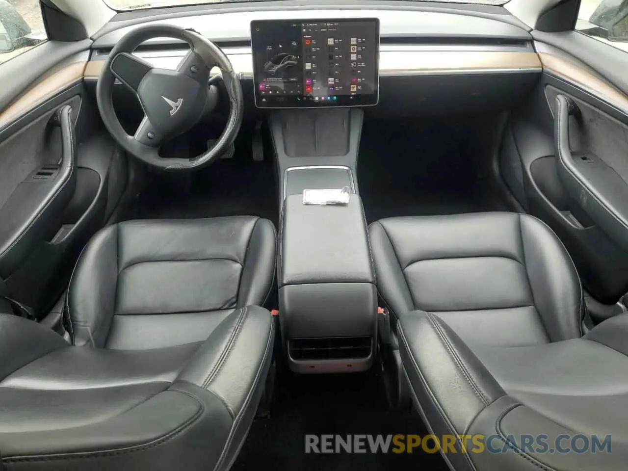 8 Photograph of a damaged car 5YJ3E1EB5NF287407 TESLA MODEL 3 2022
