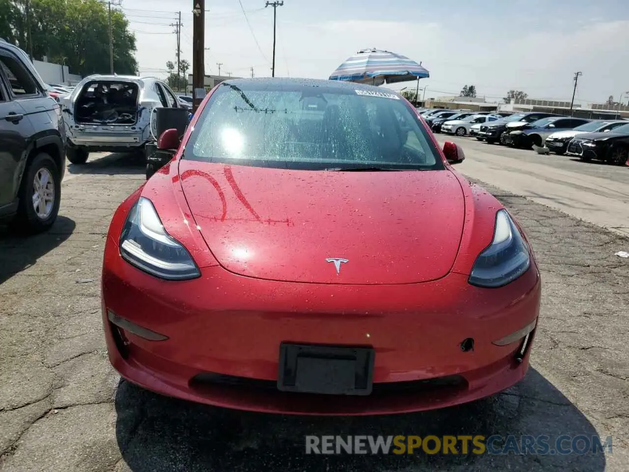 5 Photograph of a damaged car 5YJ3E1EB5NF287746 TESLA MODEL 3 2022