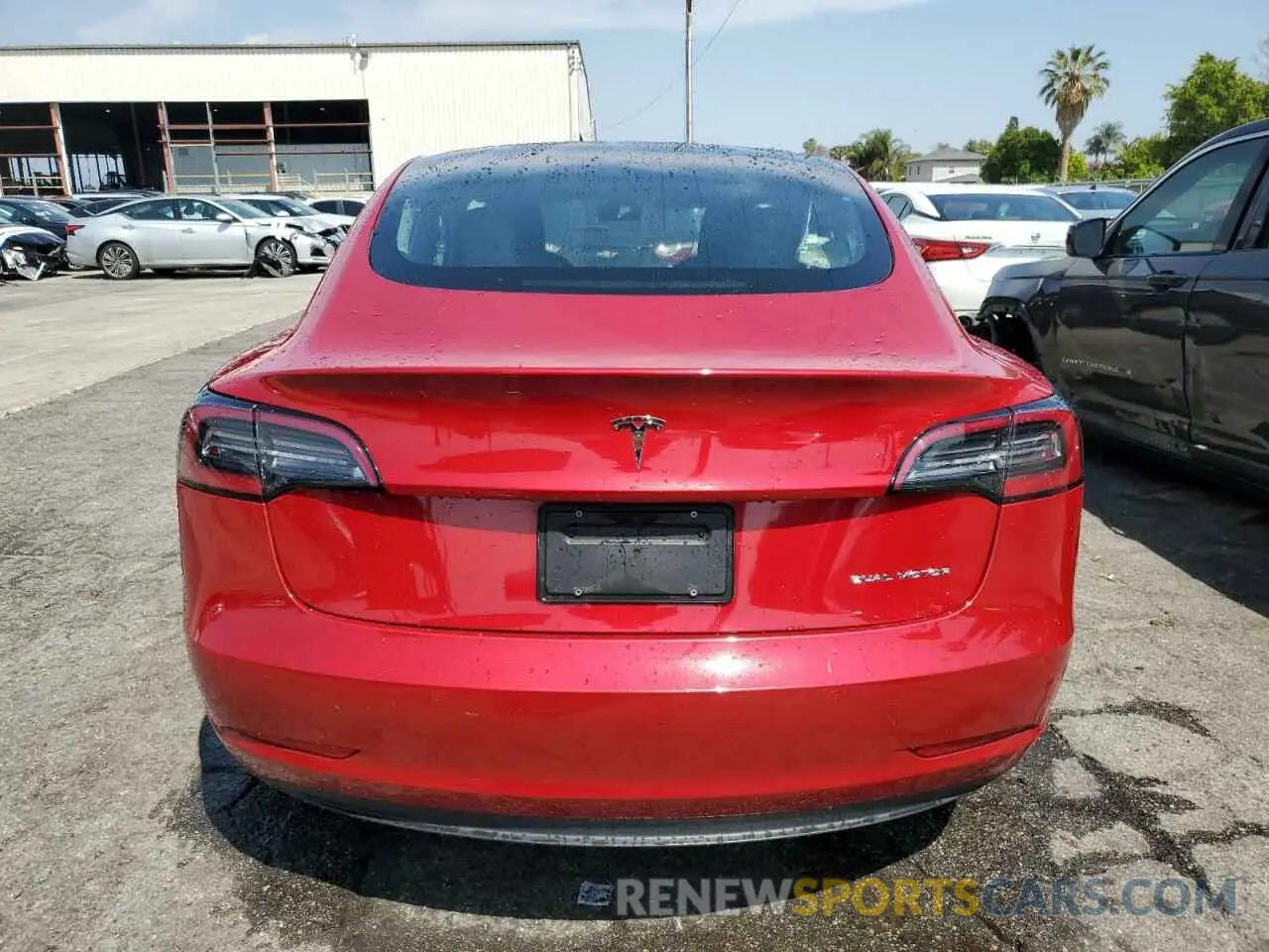 6 Photograph of a damaged car 5YJ3E1EB5NF287746 TESLA MODEL 3 2022