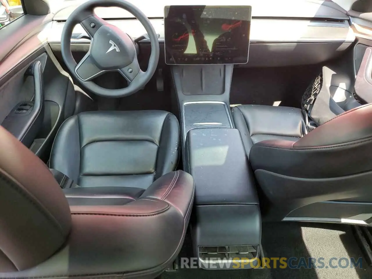 8 Photograph of a damaged car 5YJ3E1EB5NF287746 TESLA MODEL 3 2022