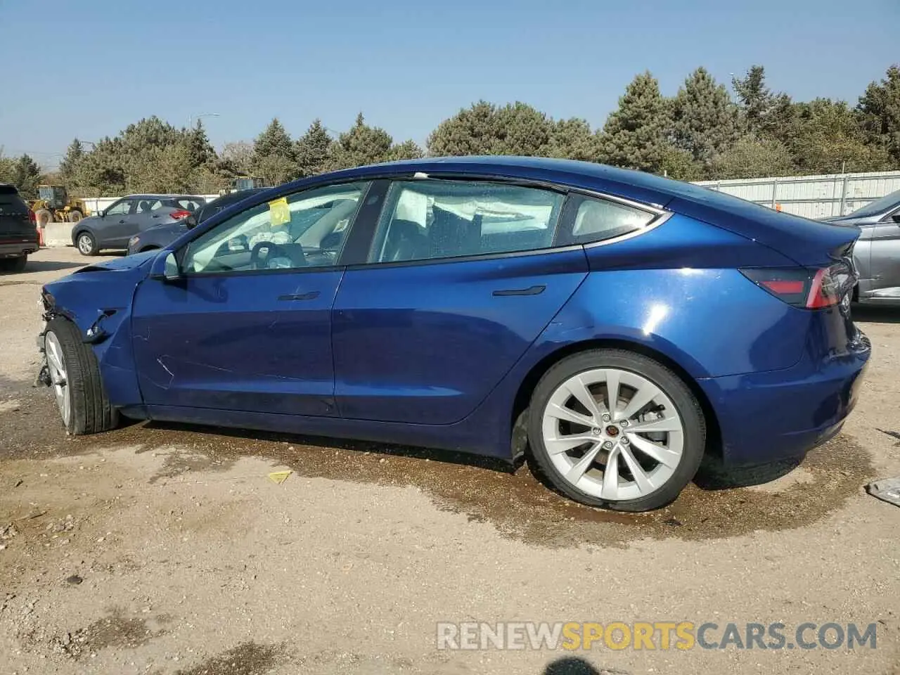 2 Photograph of a damaged car 5YJ3E1EB5NF288976 TESLA MODEL 3 2022