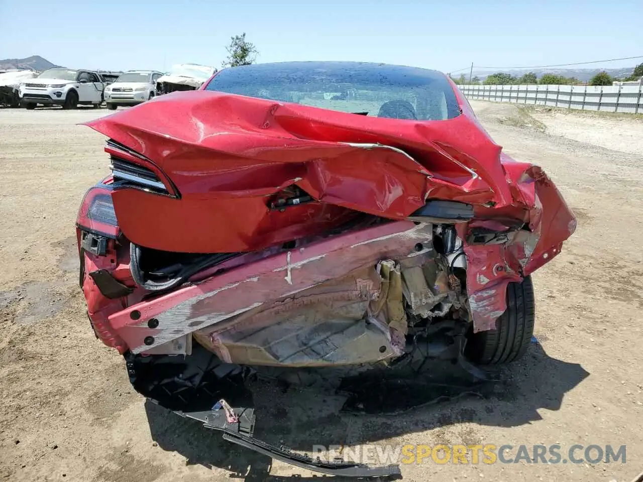 6 Photograph of a damaged car 5YJ3E1EB5NF297659 TESLA MODEL 3 2022