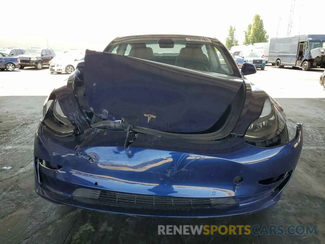 5 Photograph of a damaged car 5YJ3E1EB5NF314721 TESLA MODEL 3 2022