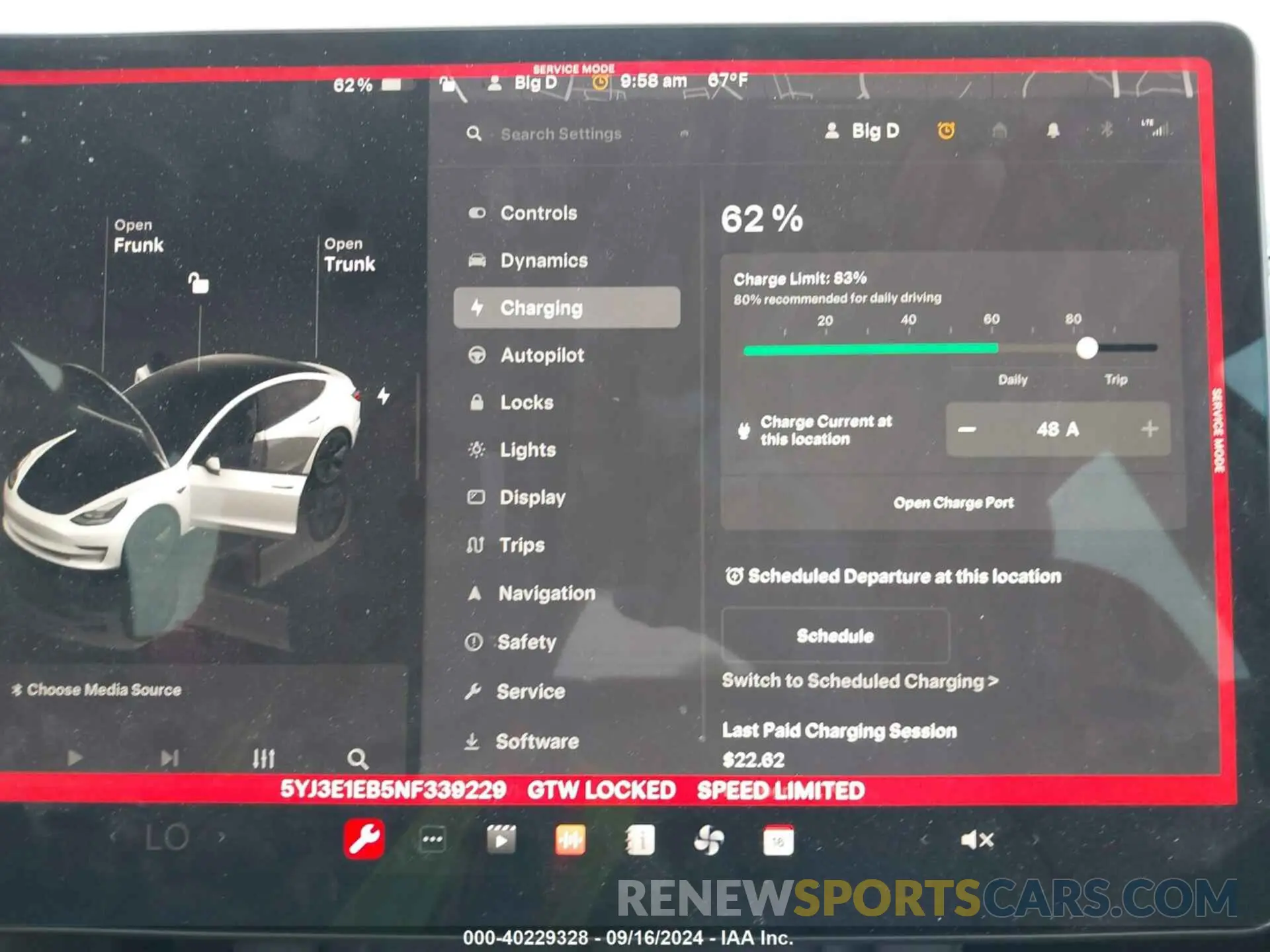 17 Photograph of a damaged car 5YJ3E1EB5NF339229 TESLA MODEL 3 2022