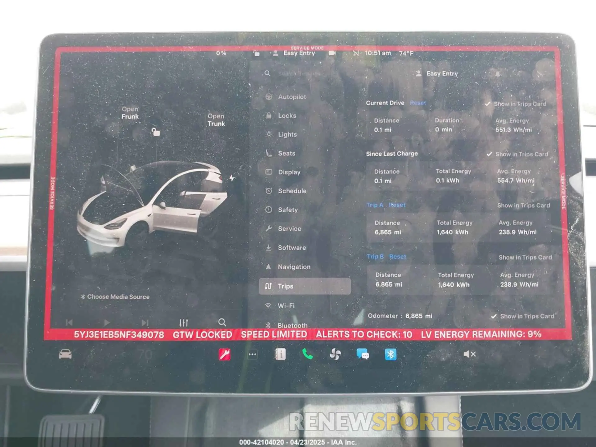 7 Photograph of a damaged car 5YJ3E1EB5NF349078 TESLA MODEL 3 2022
