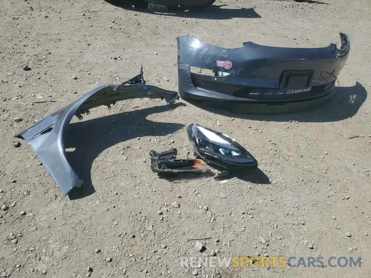 12 Photograph of a damaged car 5YJ3E1EB5NF350473 TESLA MODEL 3 2022