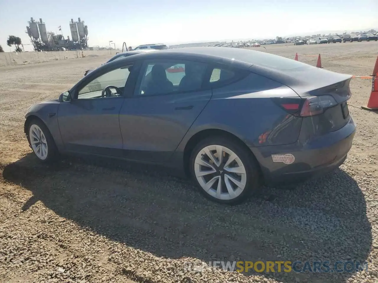 2 Photograph of a damaged car 5YJ3E1EB5NF350473 TESLA MODEL 3 2022