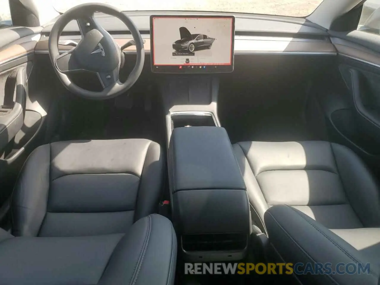 8 Photograph of a damaged car 5YJ3E1EB5NF350473 TESLA MODEL 3 2022