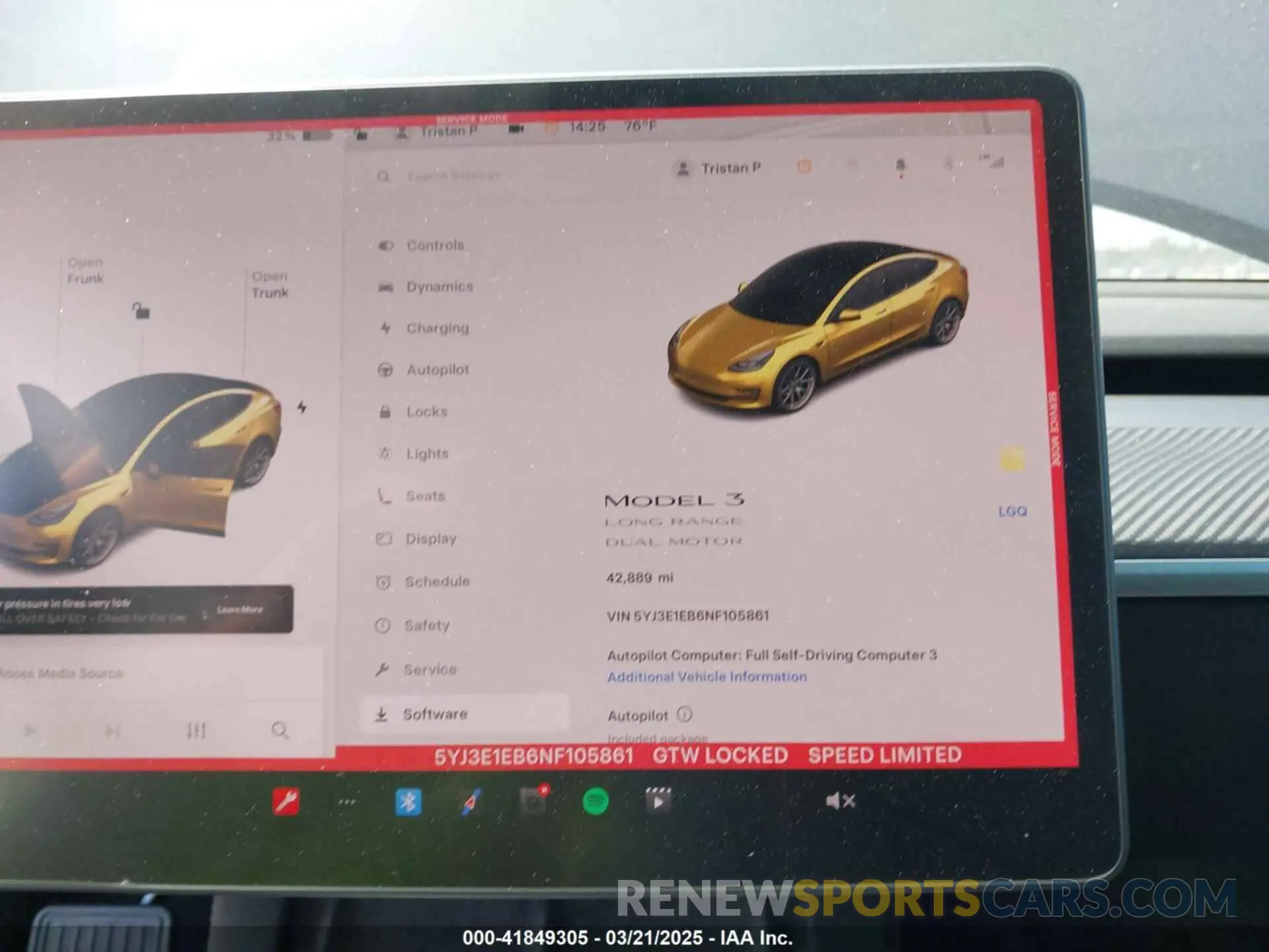 7 Photograph of a damaged car 5YJ3E1EB6NF105861 TESLA MODEL 3 2022