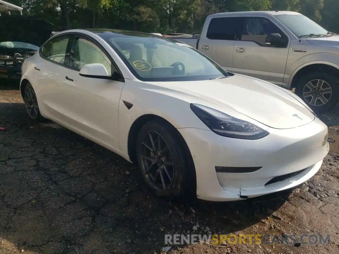 1 Photograph of a damaged car 5YJ3E1EB6NF114494 TESLA MODEL 3 2022