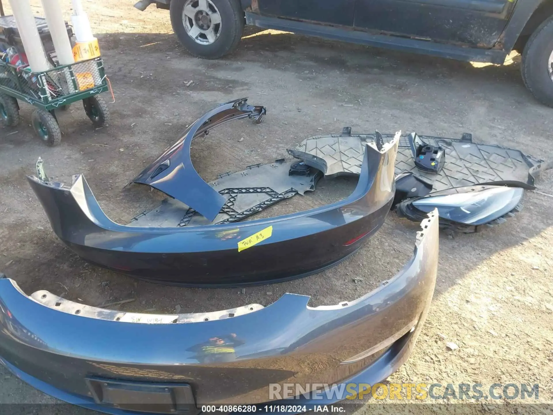 12 Photograph of a damaged car 5YJ3E1EB6NF117069 TESLA MODEL 3 2022
