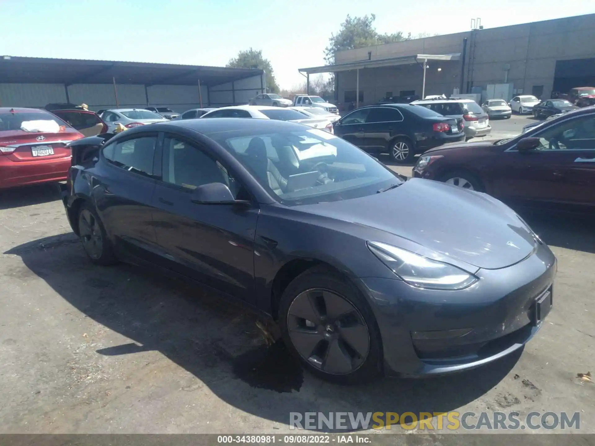 1 Photograph of a damaged car 5YJ3E1EB6NF126130 TESLA MODEL 3 2022