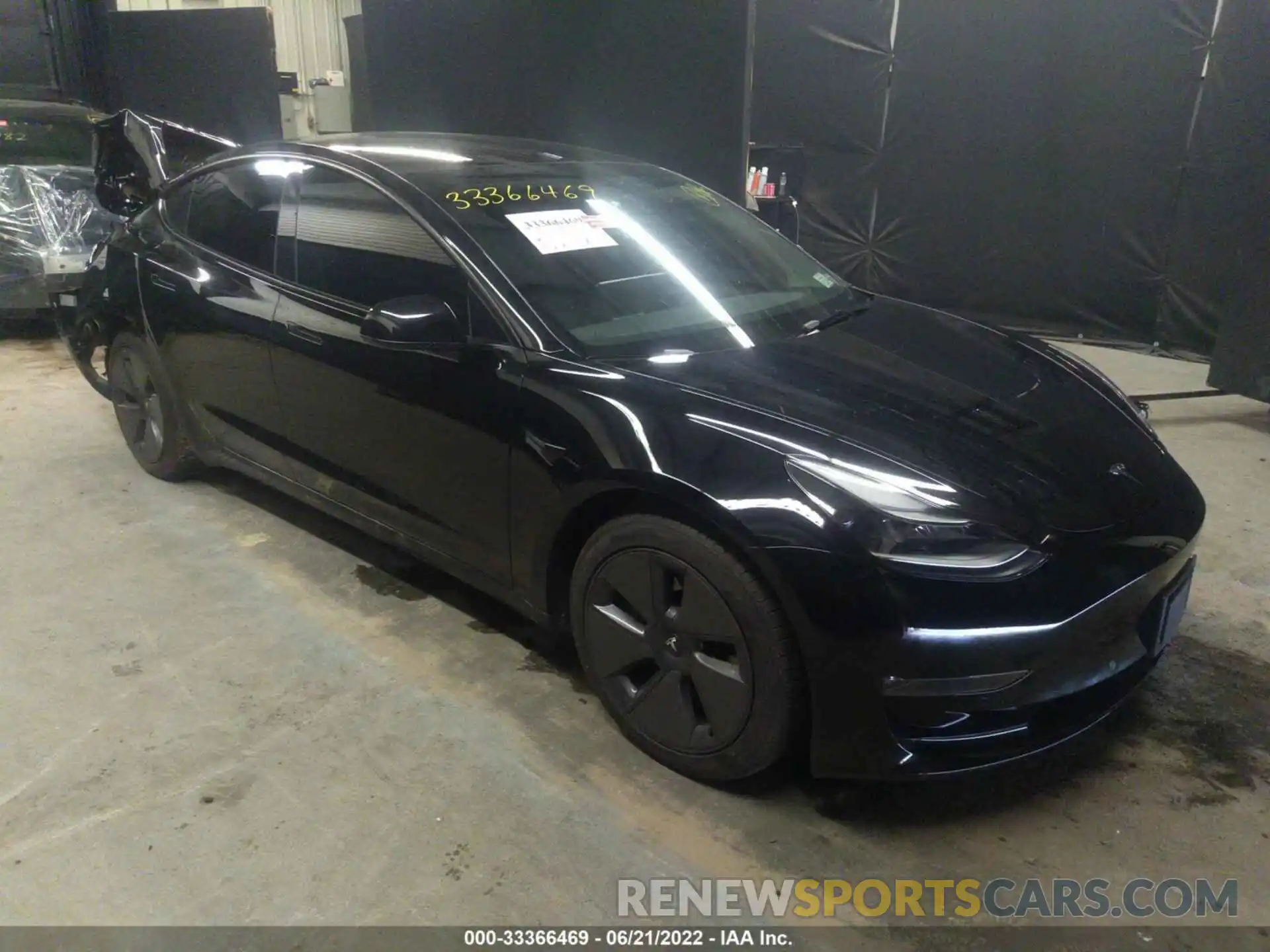 1 Photograph of a damaged car 5YJ3E1EB6NF126547 TESLA MODEL 3 2022