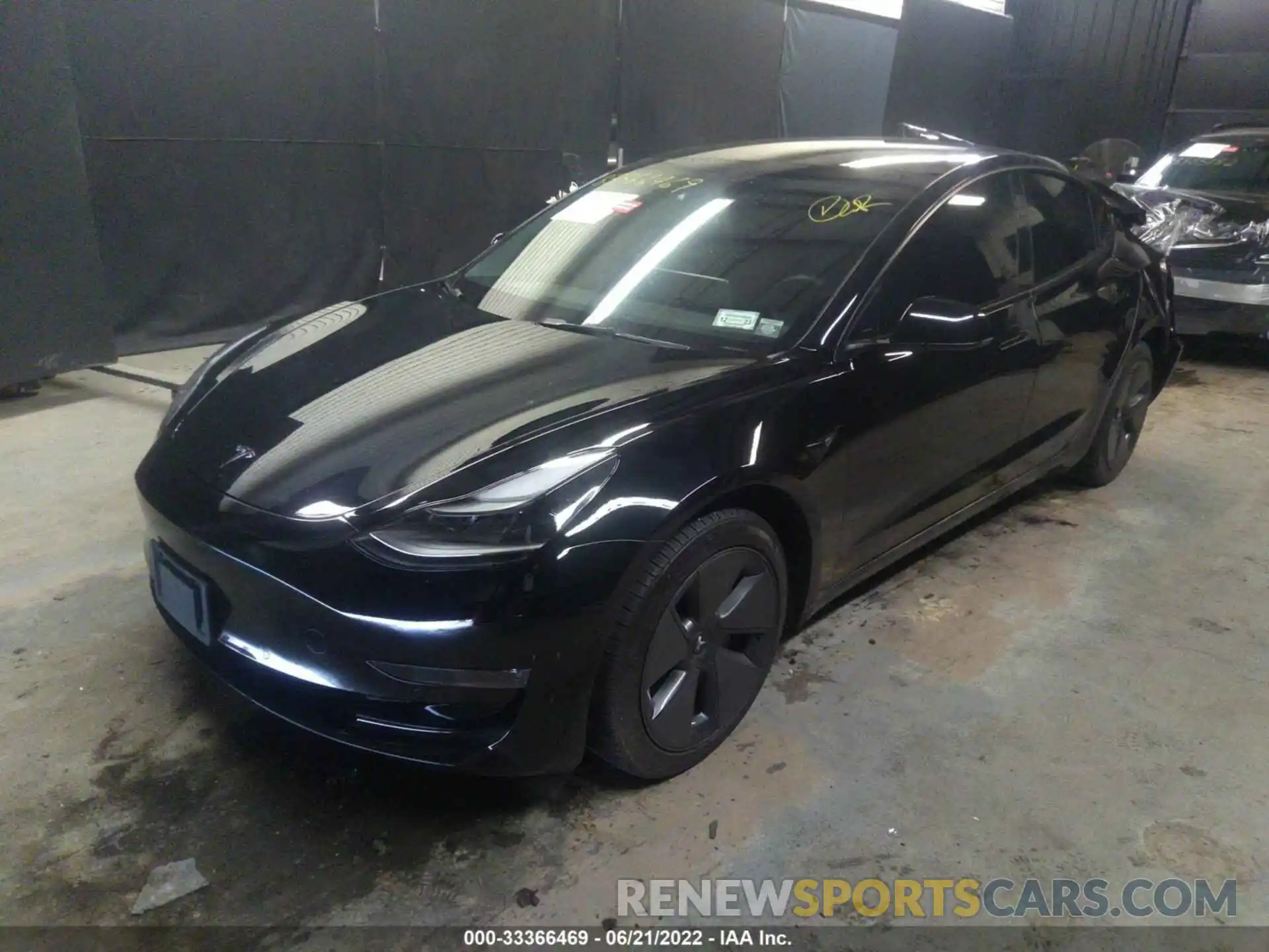 2 Photograph of a damaged car 5YJ3E1EB6NF126547 TESLA MODEL 3 2022