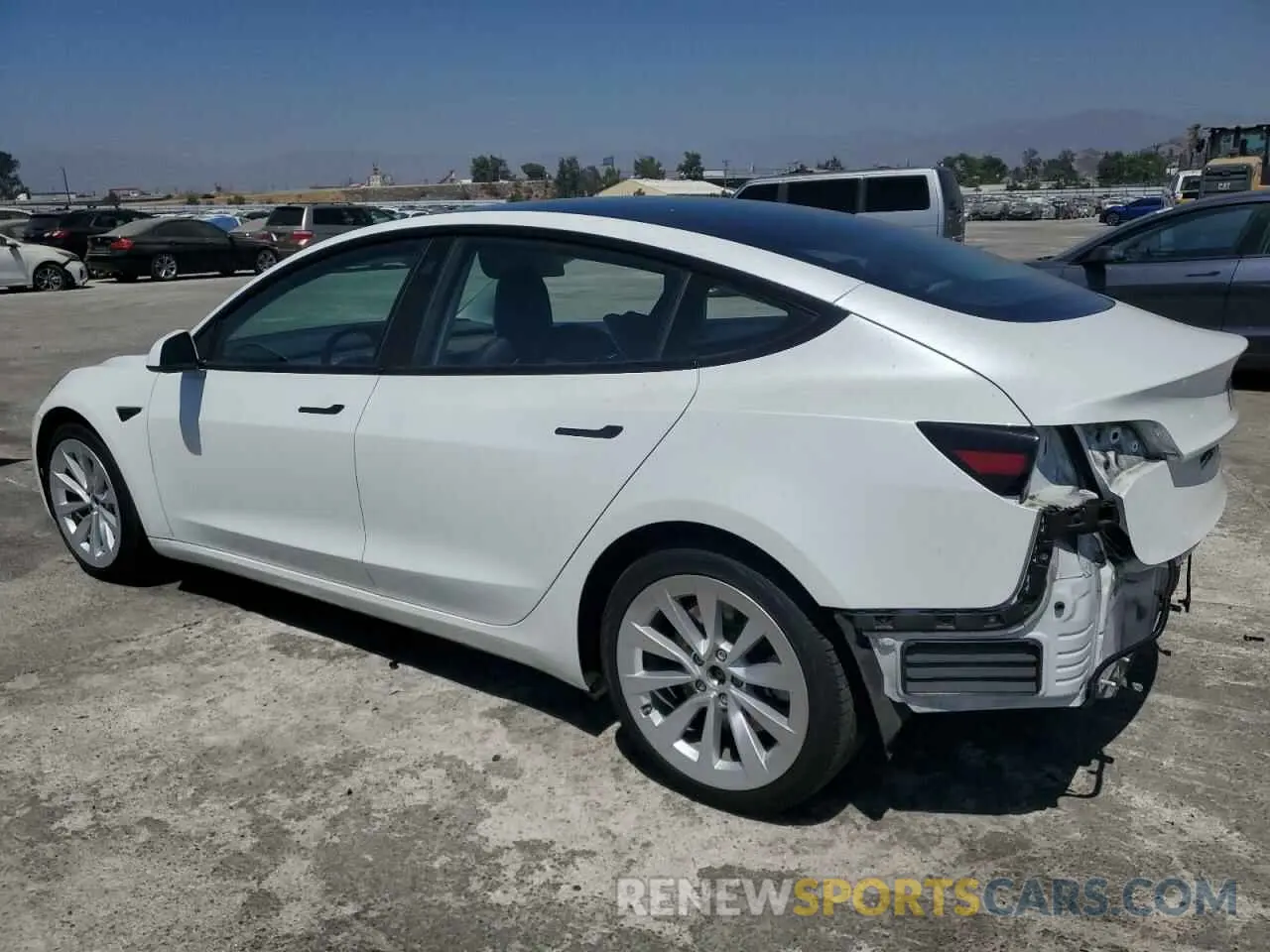 2 Photograph of a damaged car 5YJ3E1EB6NF132879 TESLA MODEL 3 2022