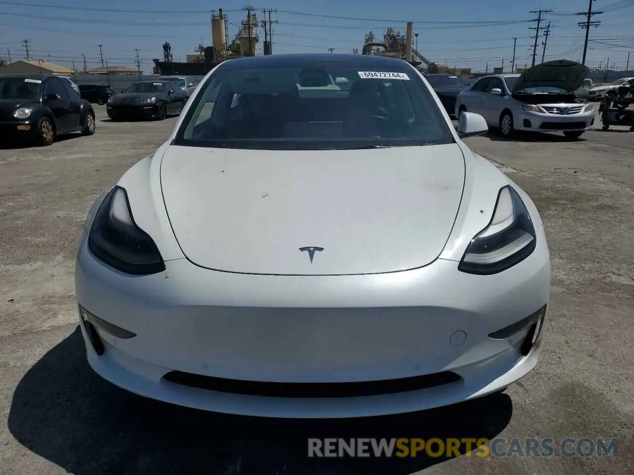5 Photograph of a damaged car 5YJ3E1EB6NF132879 TESLA MODEL 3 2022