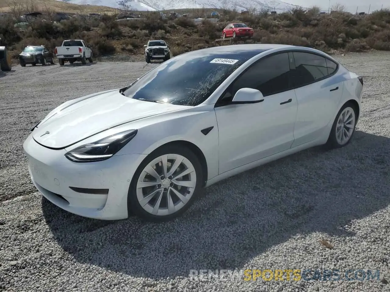 1 Photograph of a damaged car 5YJ3E1EB6NF139251 TESLA MODEL 3 2022