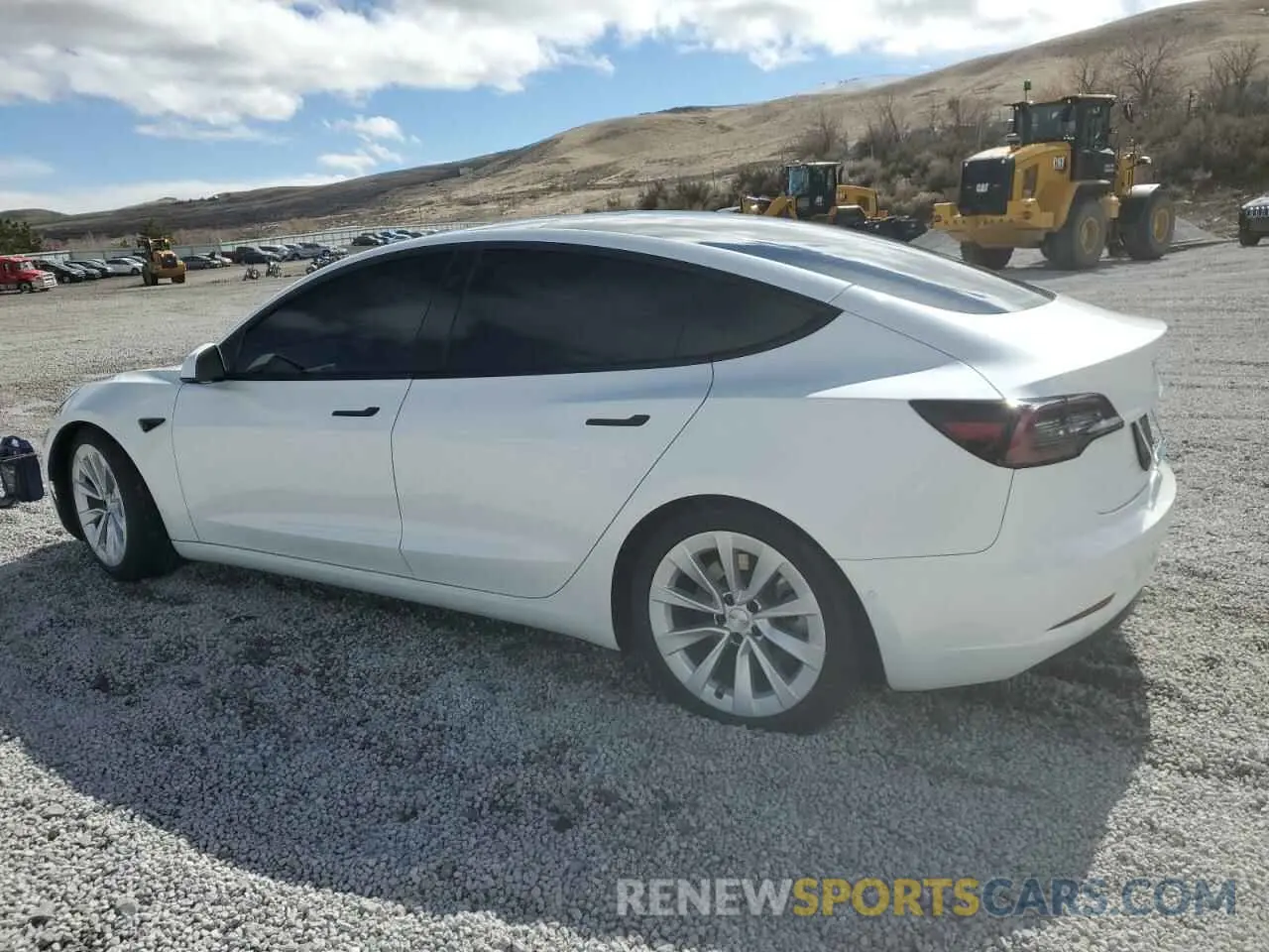 2 Photograph of a damaged car 5YJ3E1EB6NF139251 TESLA MODEL 3 2022