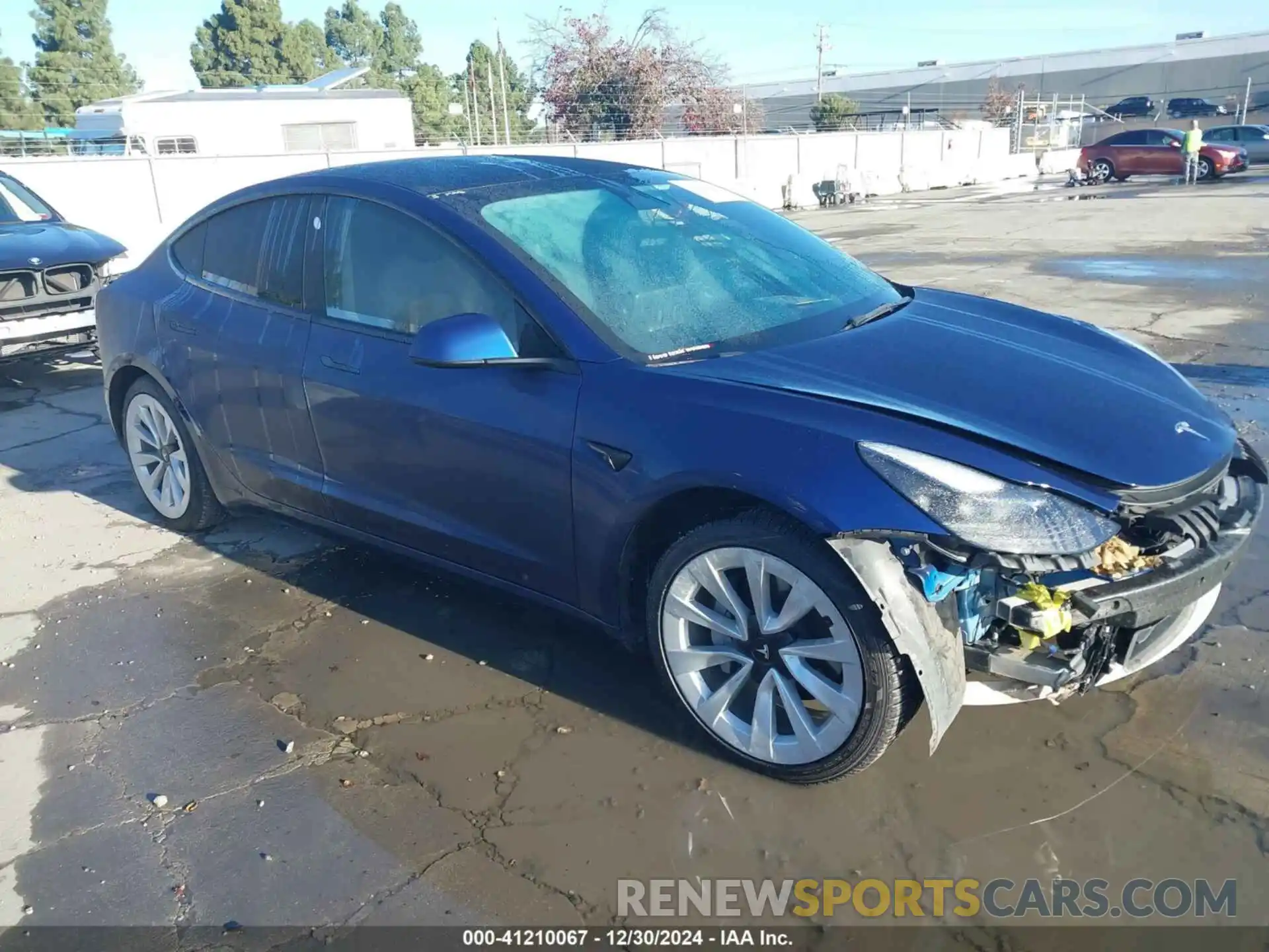 1 Photograph of a damaged car 5YJ3E1EB6NF142571 TESLA MODEL 3 2022